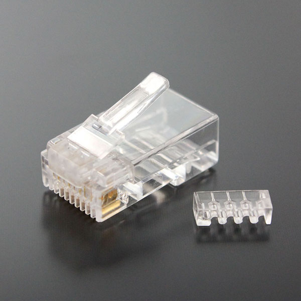 CAT6対応 RJ45プラグ 2ピースタイプ 200個入り CRJ45K6-200P2 